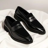 SUEDE PANEL LOAFERS FOR MEN