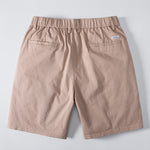 Contrast Trim Textured Zipper Knit Polo & Chino Shorts Set