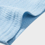 Muscle Fit Crinkled Textured Stand Collar Shirt