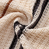 Stripe Crochet Shirt & Straight Leg Linen Pants Set