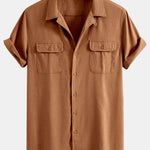 Linen Cuban Shirt with Pockets