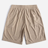 Striped Terry Cuban Shirt & Striped Terry Cuban Shorts Set