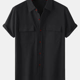 Button Up Shirt with Patch Pockets