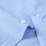 Long Sleeve Pocket Button Up Oxford Shirt
