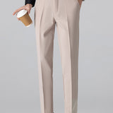 Texture Contrast Knitted V Neck Polo Shirt & Tapered Trousers Set