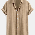 Geometry Jacquard Button Up Shirt