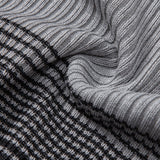 Striped Gradient Knitted Polo Shirt & Slim Fit Tapered Trousers Set