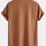 Linen Cuban Shirt with Pockets