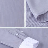 Stripe Contrast Collar Dress Shirt