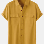Button Up Shirt with Patch Pockets