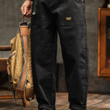 Vintage-Inspired Casual Utility Pants