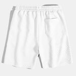Striped Jacquard Shirt & Drawstring Shorts Set