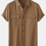 Button Up Shirt with Patch Pockets