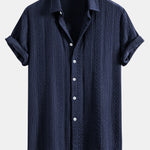 Geometry Jacquard Button Up Shirt
