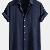 Geometry Jacquard Button Up Shirt