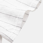 Linen Striped Shirt & Drawstring Shorts Set