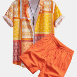 Paisley Border Shirt & Swim Shorts Set