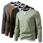 V-NECK KNIT SHIRT FOR MEN