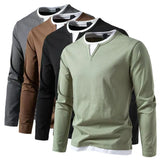 V-NECK KNIT SHIRT FOR MEN