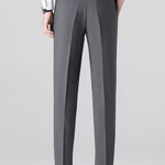 Striped Gradient Knitted Polo Shirt & Slim Fit Tapered Trousers Set