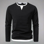 V-NECK KNIT SHIRT FOR MEN