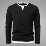 V-NECK KNIT SHIRT FOR MEN