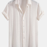 Geometry Jacquard Button Up Shirt