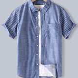 Cotton Striped Button Up Shirt