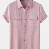 Button Up Shirt with Patch Pockets