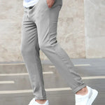 STRETCH COTTON TROUSERS FOR MEN