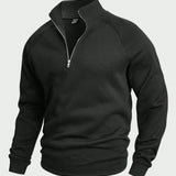 Kelvin | Stylish zip-up jumper with stand-up collar