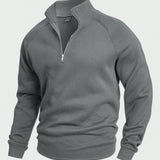 Kelvin | Stylish zip-up jumper with stand-up collar