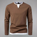 V-NECK KNIT SHIRT FOR MEN