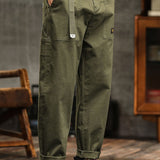 Vintage-Inspired Casual Utility Pants