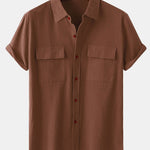 Button Up Shirt with Patch Pockets