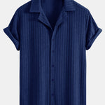Striped Terry Cuban Shirt
