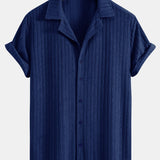 Striped Terry Cuban Shirt