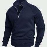 Kelvin | Stylish zip-up jumper with stand-up collar