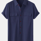 Button Up Shirt with Patch Pockets
