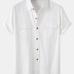 Button Up Shirt with Patch Pockets