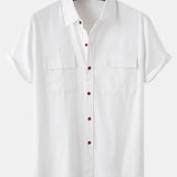 Button Up Shirt with Patch Pockets