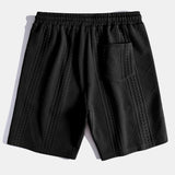 Geometric Jacquard Polo & Shorts Set