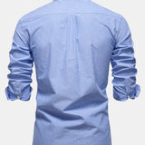 Cowboy Embroidery Cotton Oxford Button Up Shirt