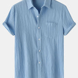 Textured Button Up Shirt