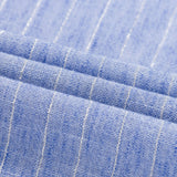 Long Sleeve Stripe Linen Button Up Shirt