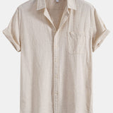 Linen Pocket Button Up Shirt