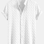 Checkerboard Jacquard Shirt & Checkerboard Jacquard Shorts Set