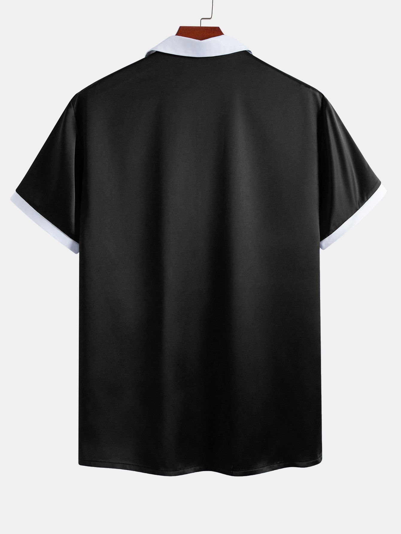 Contrast Satin Shirt