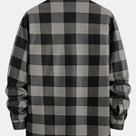 Flannel Fleece Lined Plaid Shirt with Pockets