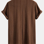 Geometry Jacquard Button Up Shirt